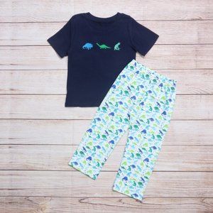 Boutique Boys Dinosaur Short Sleeve Outfit Set